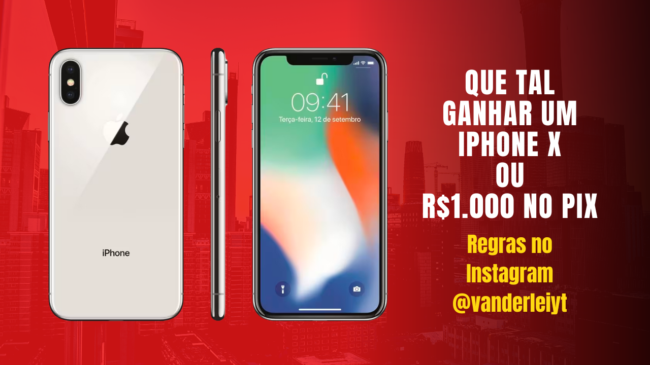 Ação Valendo 1 Iphone X ou R$1.000 no PIX (Gratuito)